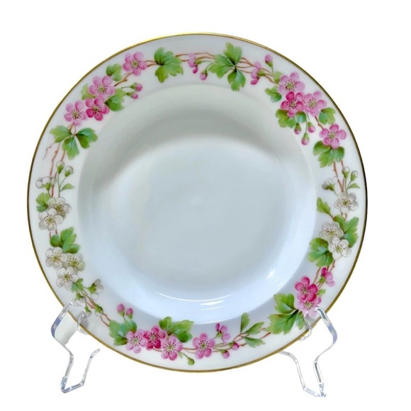 Royal Copenhagen DANMARK Antique 1894 Pear Blossoms Gold Gilded Soup Bowl Rare